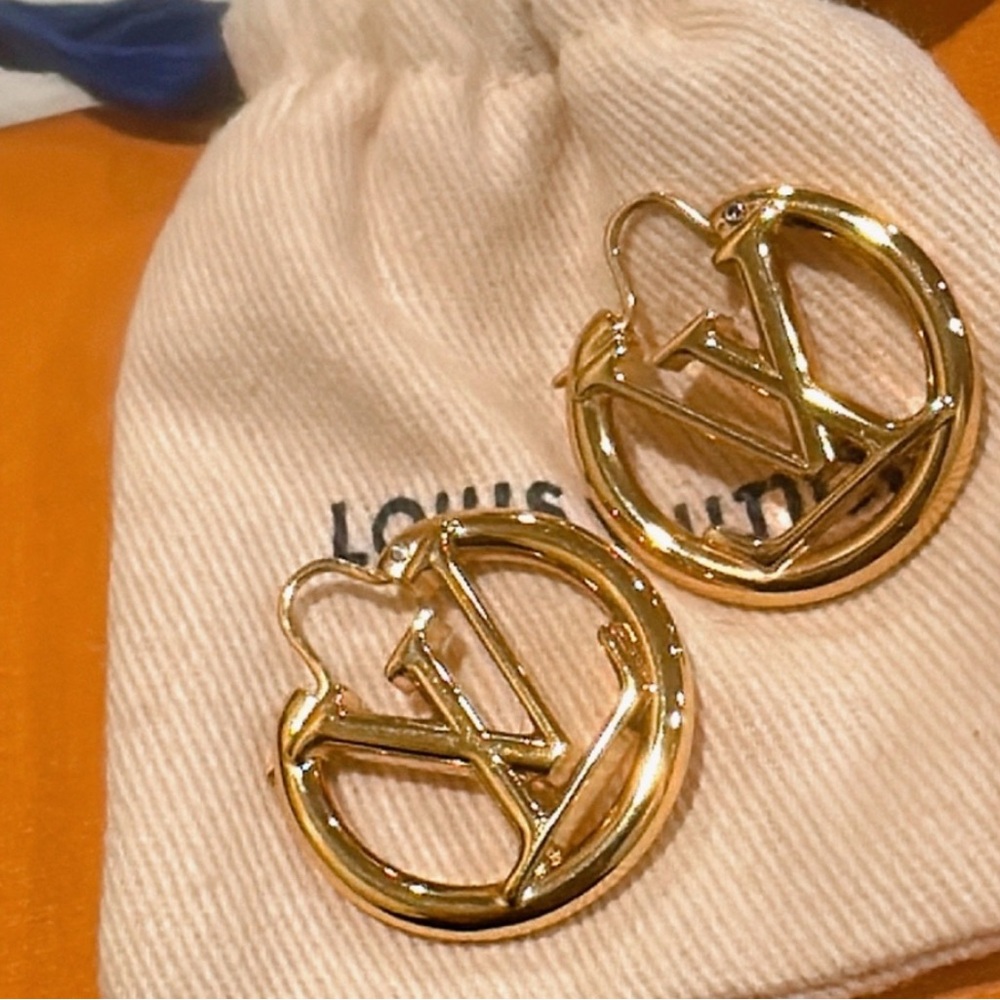 Louis Vuitton Gold Hoop Earrings